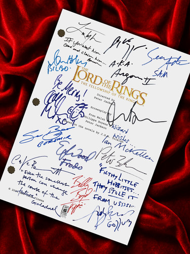 Fellowship the ring signed - the, ring,